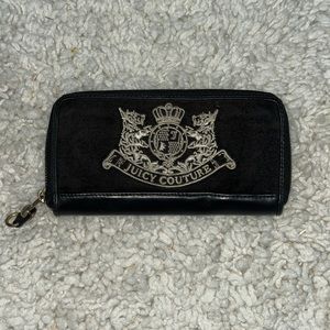 JUICY COUTURE WALLET BLACK Y2K